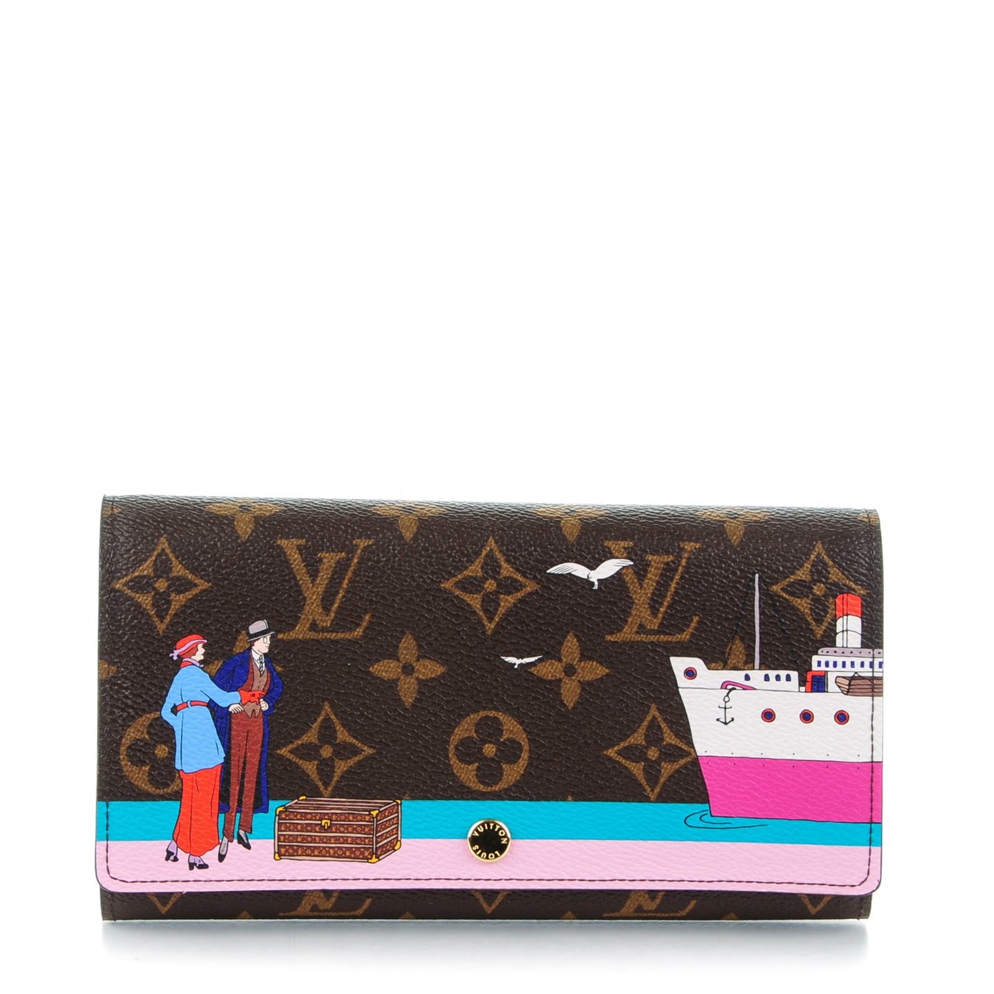 Monogram 2016 Christmas Animation Sarah Wallet Rose Ballerine