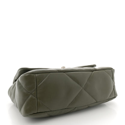 Chanel Lambskin Quilted Medium Chanel 19 Flap Khaki 4 of 10