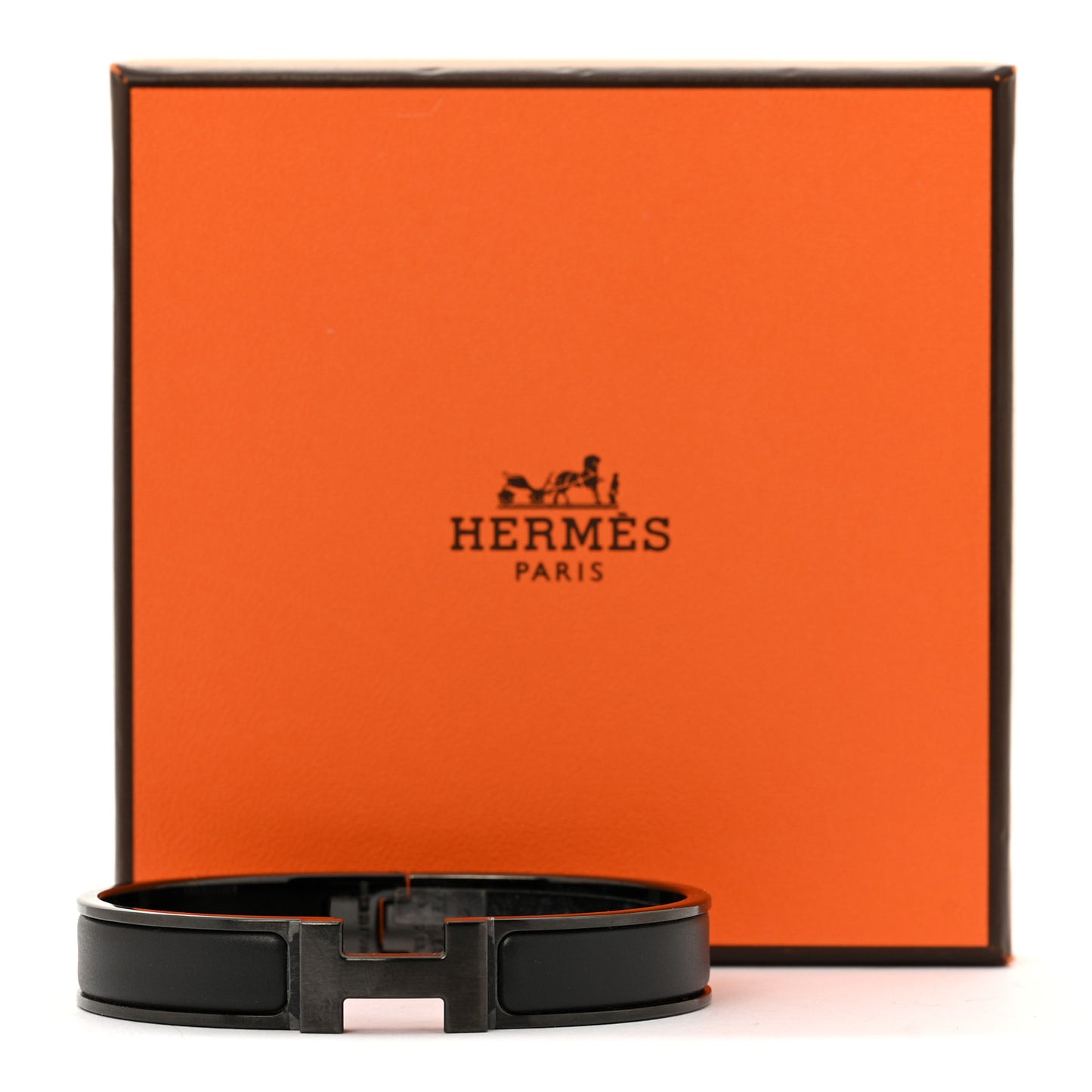 Matte Enamel Narrow Clic Clac HH Bracelet T5 So Black