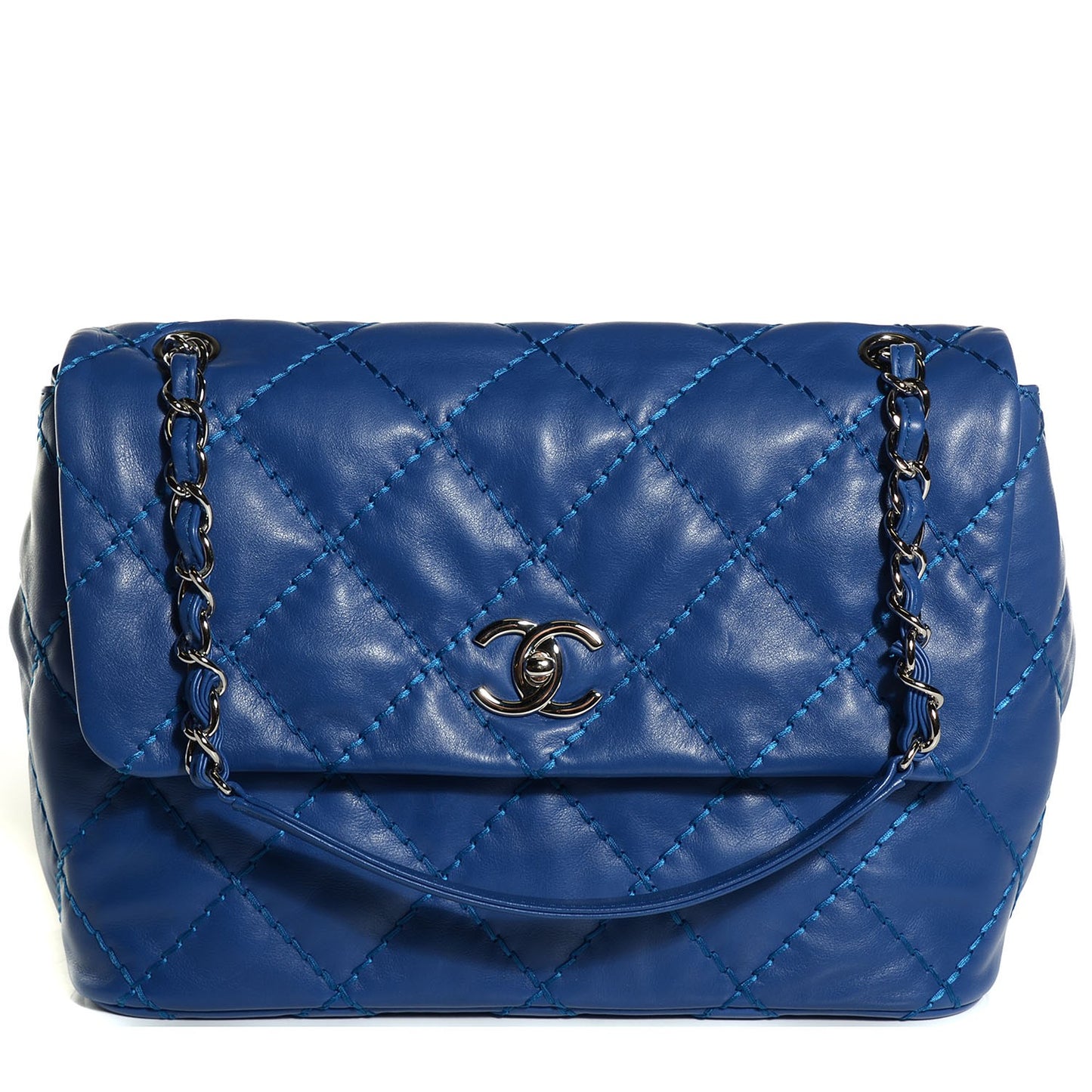 Calfskin Love Me Tender Flap Blue