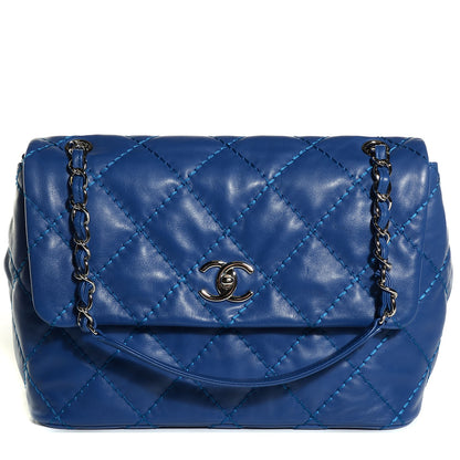 Chanel Calfskin Love Me Tender Flap Blue 1 of 9
