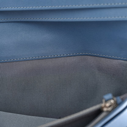 Chanel Patent Calfskin Quilted Yen Wallet Blue 11 of 15