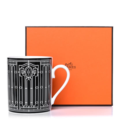 Hermes Porcelain H Deco Mug N°2 Black 10 of 10