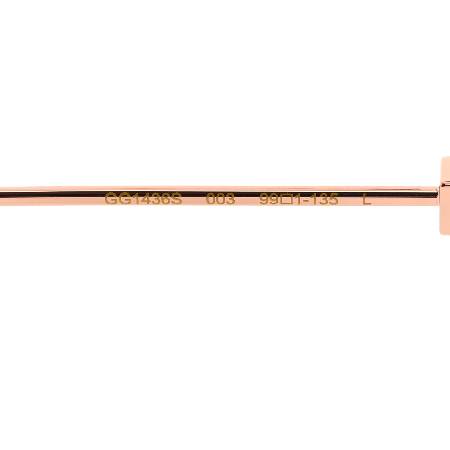 Gucci Metal Mask Sunglasses GG1436S Red Gold 5 of 8