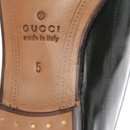 Gucci Eel Mens Horsebit Loafers 5 Verde 10 of 11