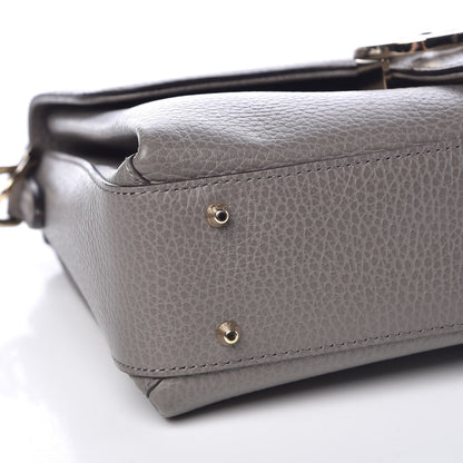 Gucci Dollar Calfskin Interlocking G Top Handle Shoulder Bag Loess 8 of 9