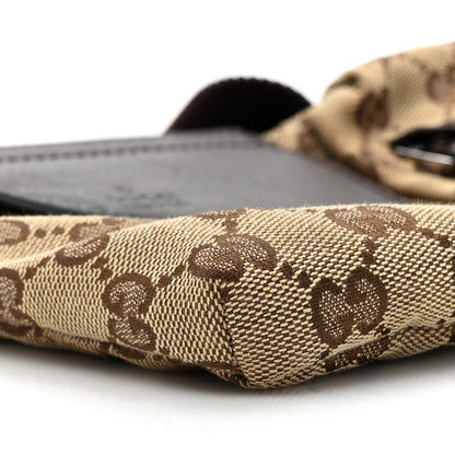 Gucci GG Monogram Double Pocket Belt Bag Dark Brown 10 of 12