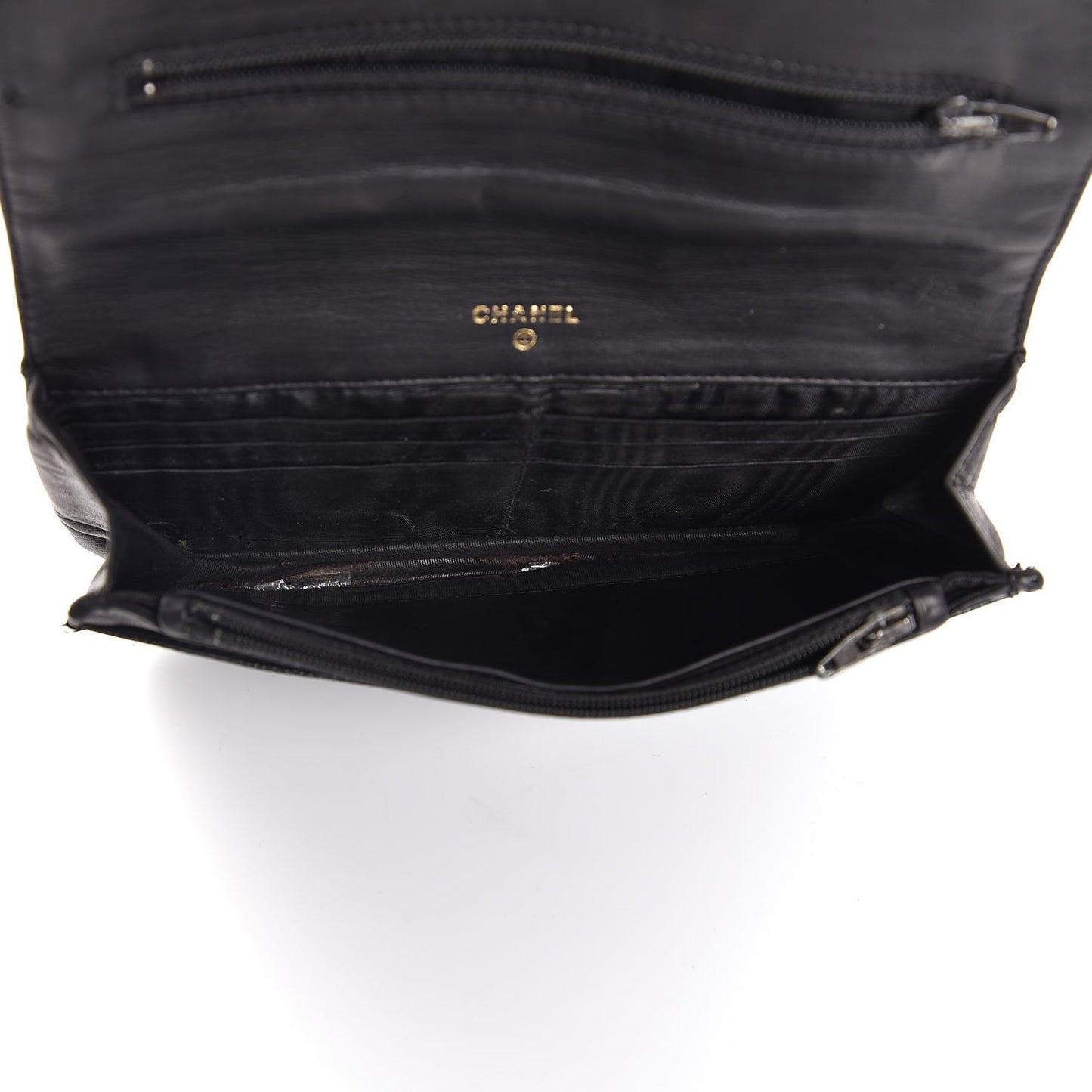 Caviar Timeless CC Flap Wallet Black