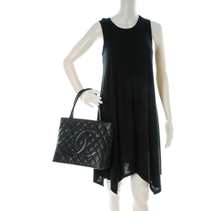 Chanel Caviar Quilted Medallion Tote Black 2 of 7