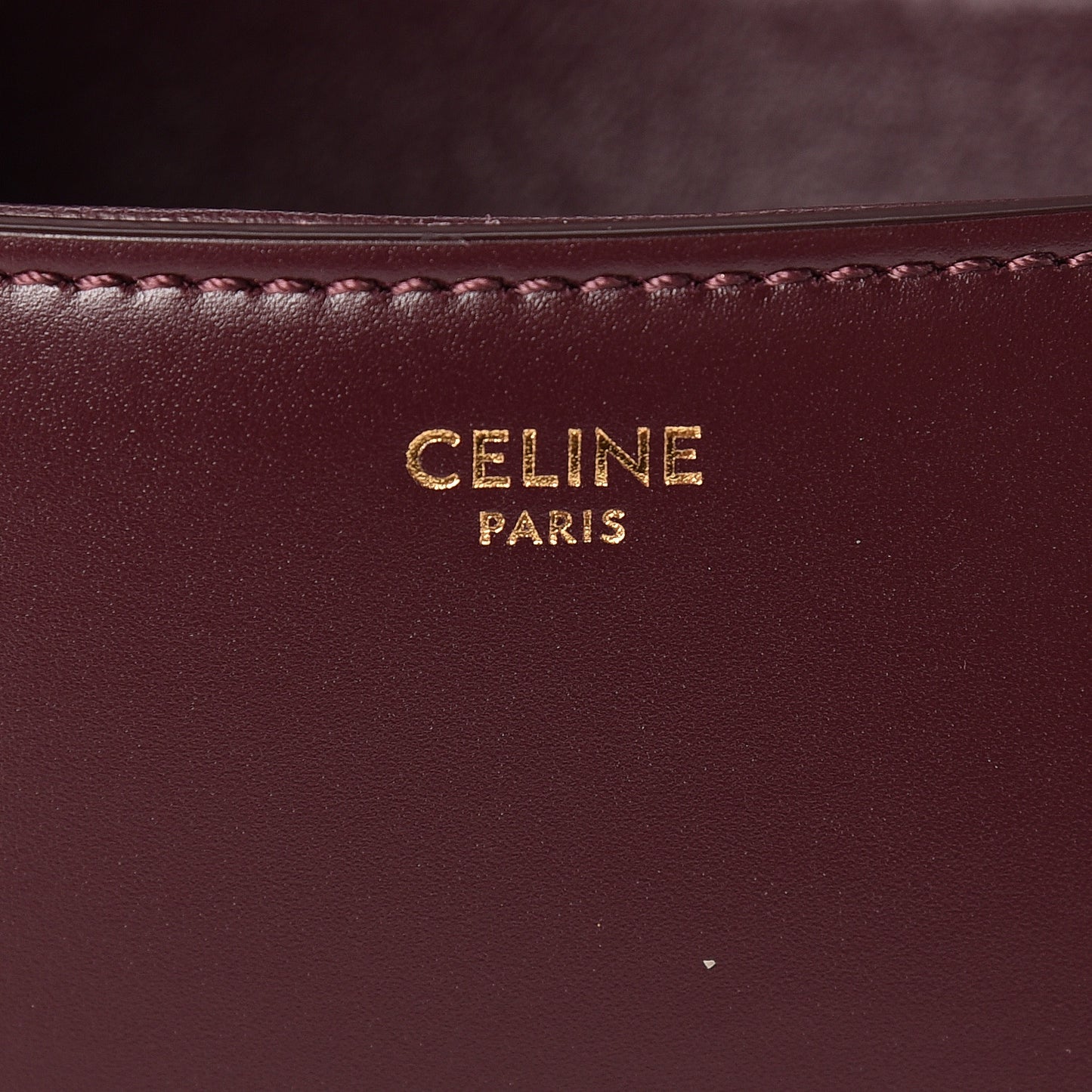 Satinated Calfskin Medium Crecy Bag Burgundy