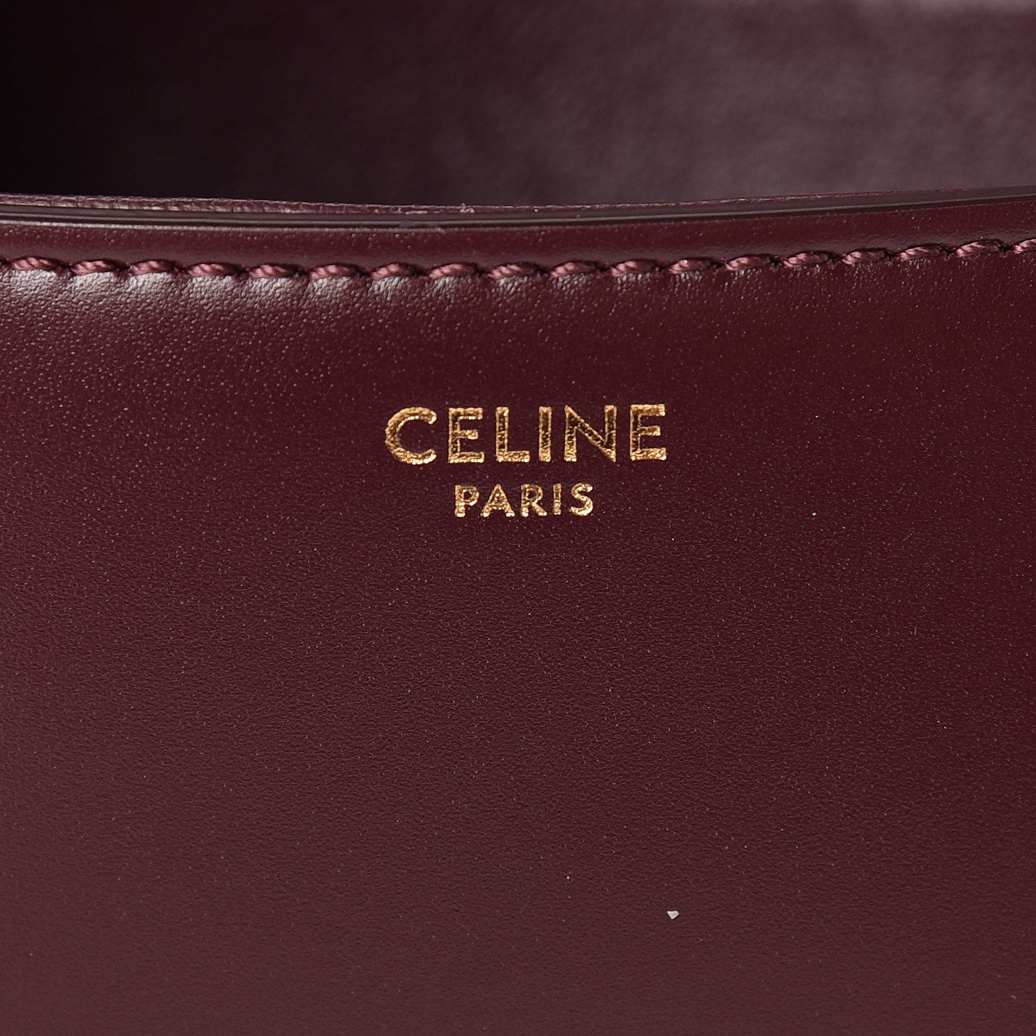 Celine Satinated Calfskin Medium Crecy Bag Burgundy 6 of 10