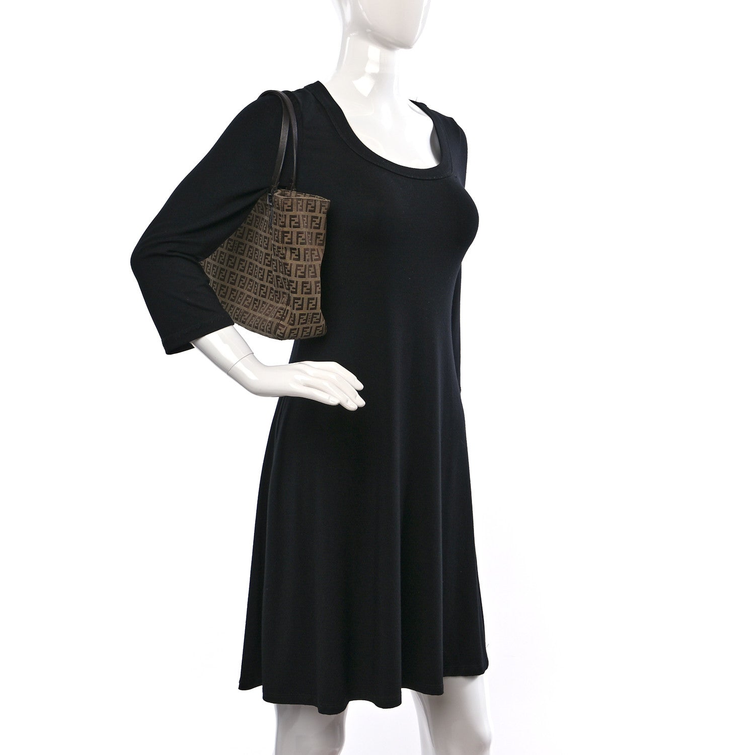 Fendi Zucchino Small Tote Tobacco 2 of 8