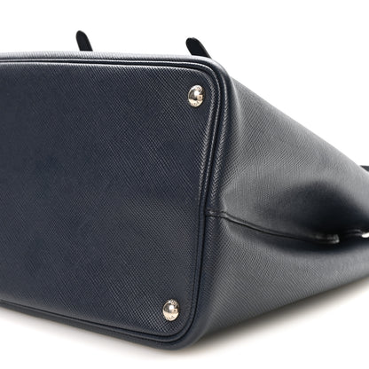 Prada Saffiano Cuir Medium Double Handle Tote Baltico Astrale 11 of 14