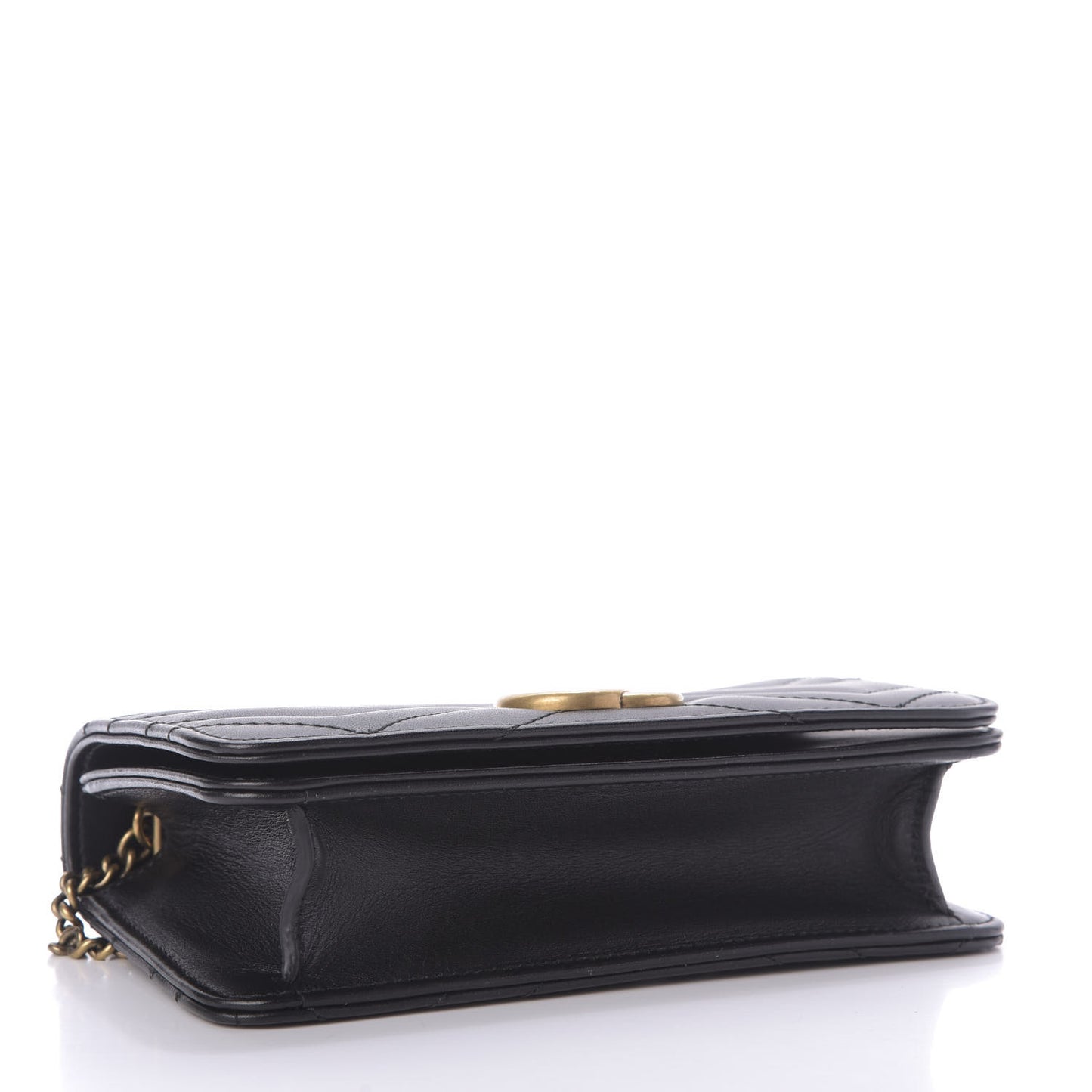 Calfskin Matelasse GG Marmont Mini Bag Black