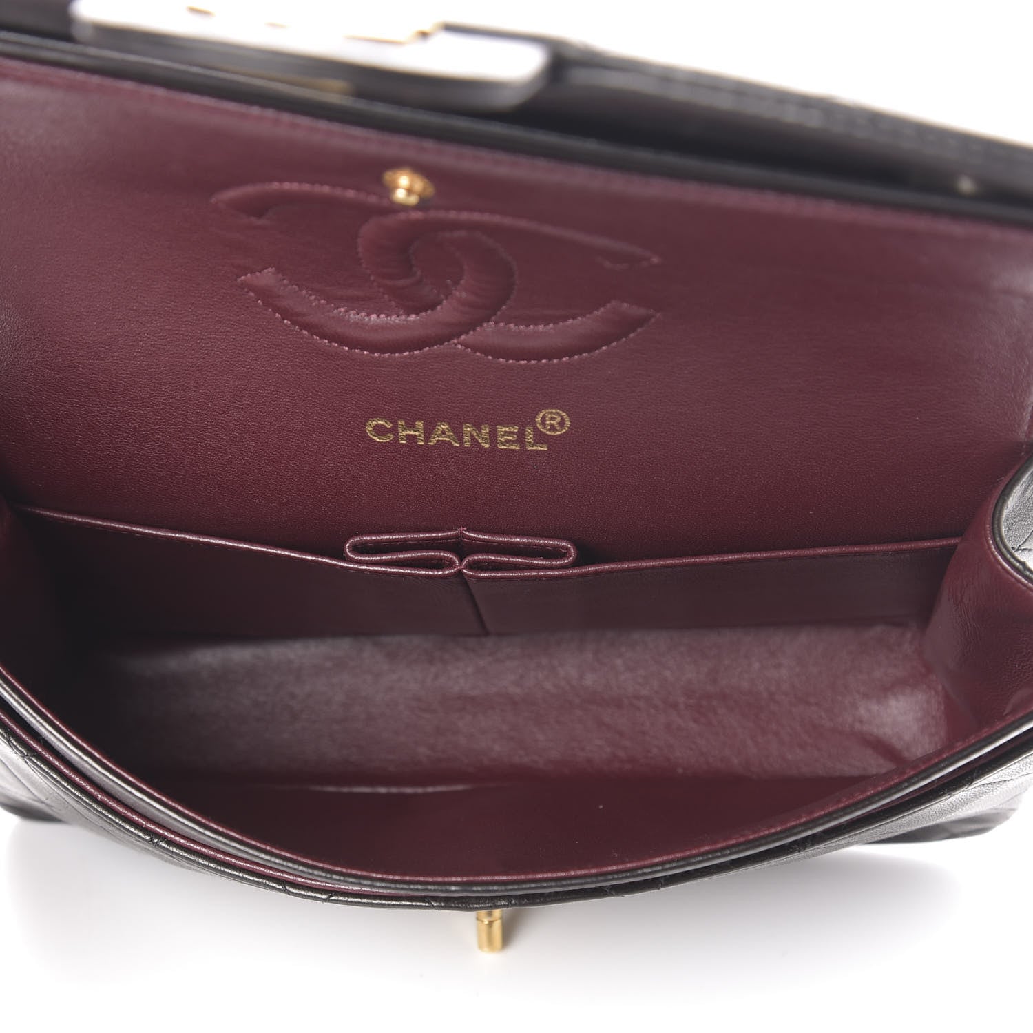 Chanel Lambskin Quilted Medium Double Flap Black 5 of 10