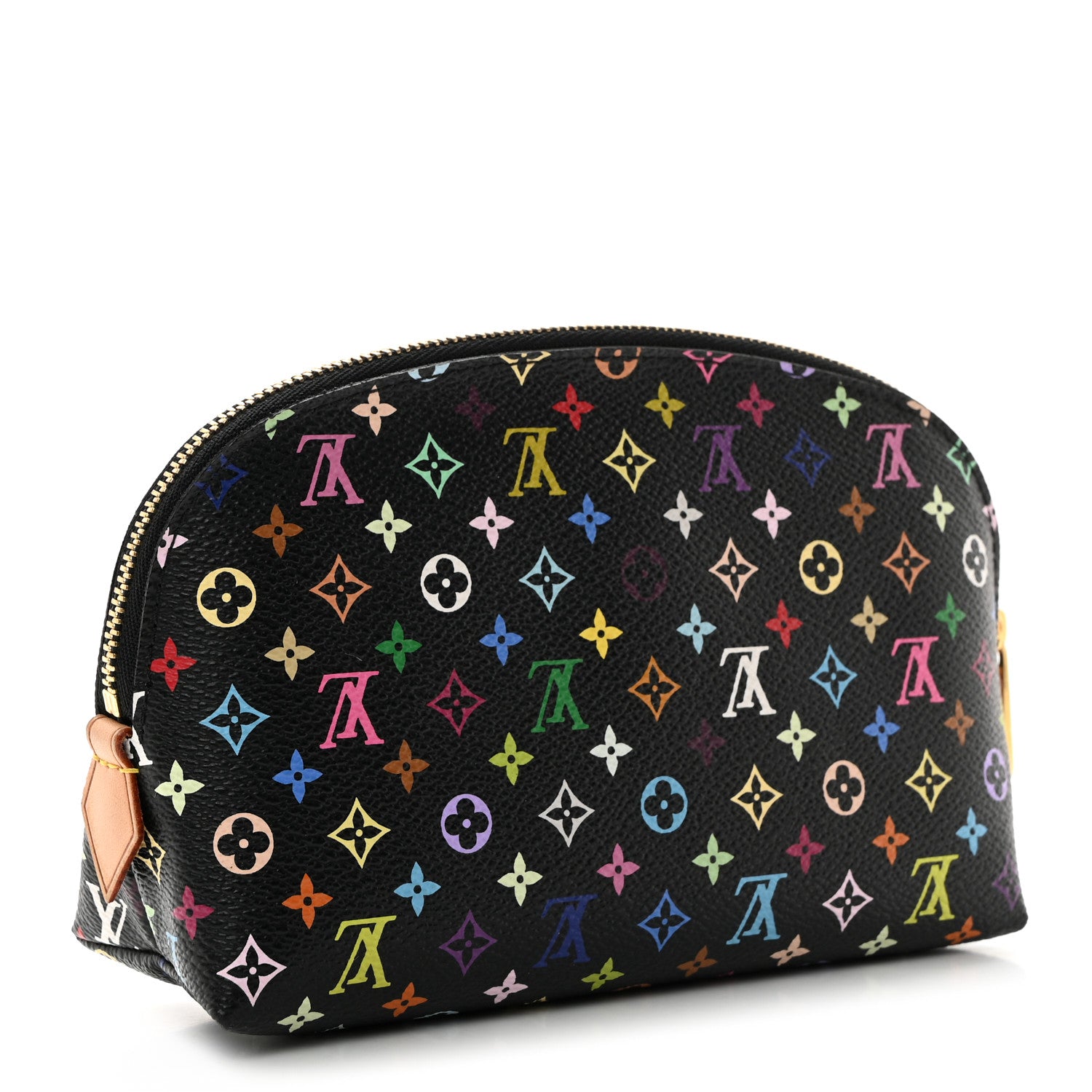 Louis Vuitton Monogram Multicolor Cosmetic Pouch Black Grenade 3 of 8