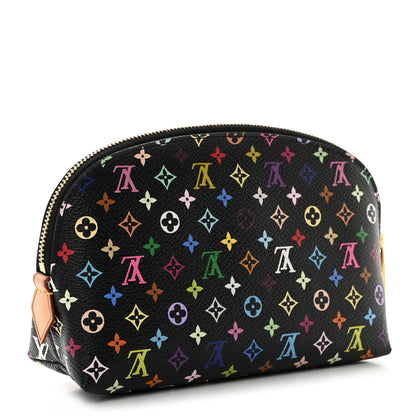 Louis Vuitton Monogram Multicolor Cosmetic Pouch Black Grenade 3 of 8