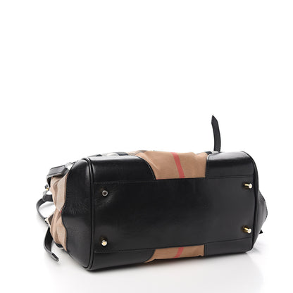 Burberry House Check Small Canterbury Tote Black 3 of 11