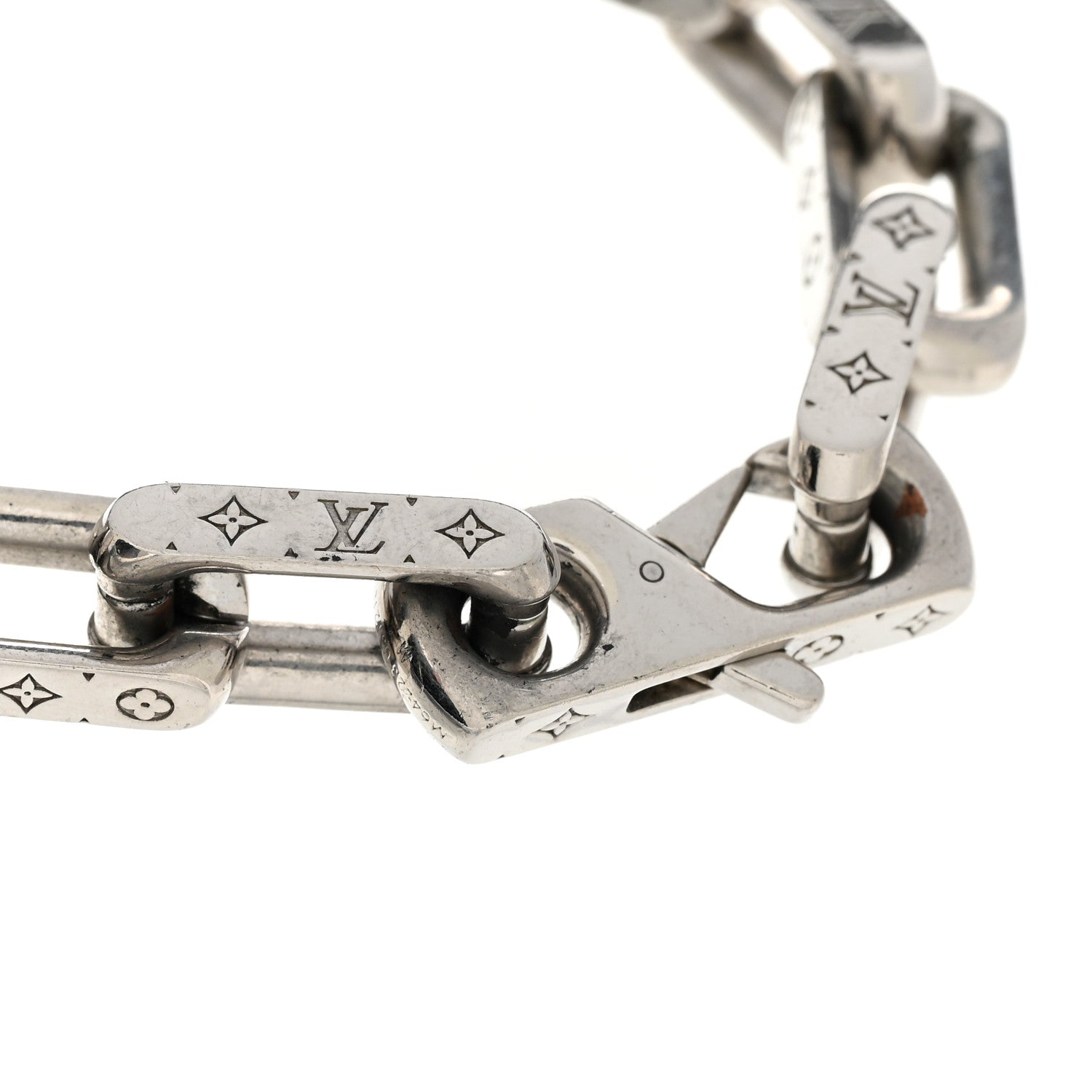 Louis Vuitton Monogram Chain Bracelet M Silver 4 of 6