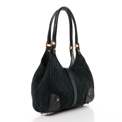 Gucci Monogram Calfskin Large Bardot Tote Black 3 of 12
