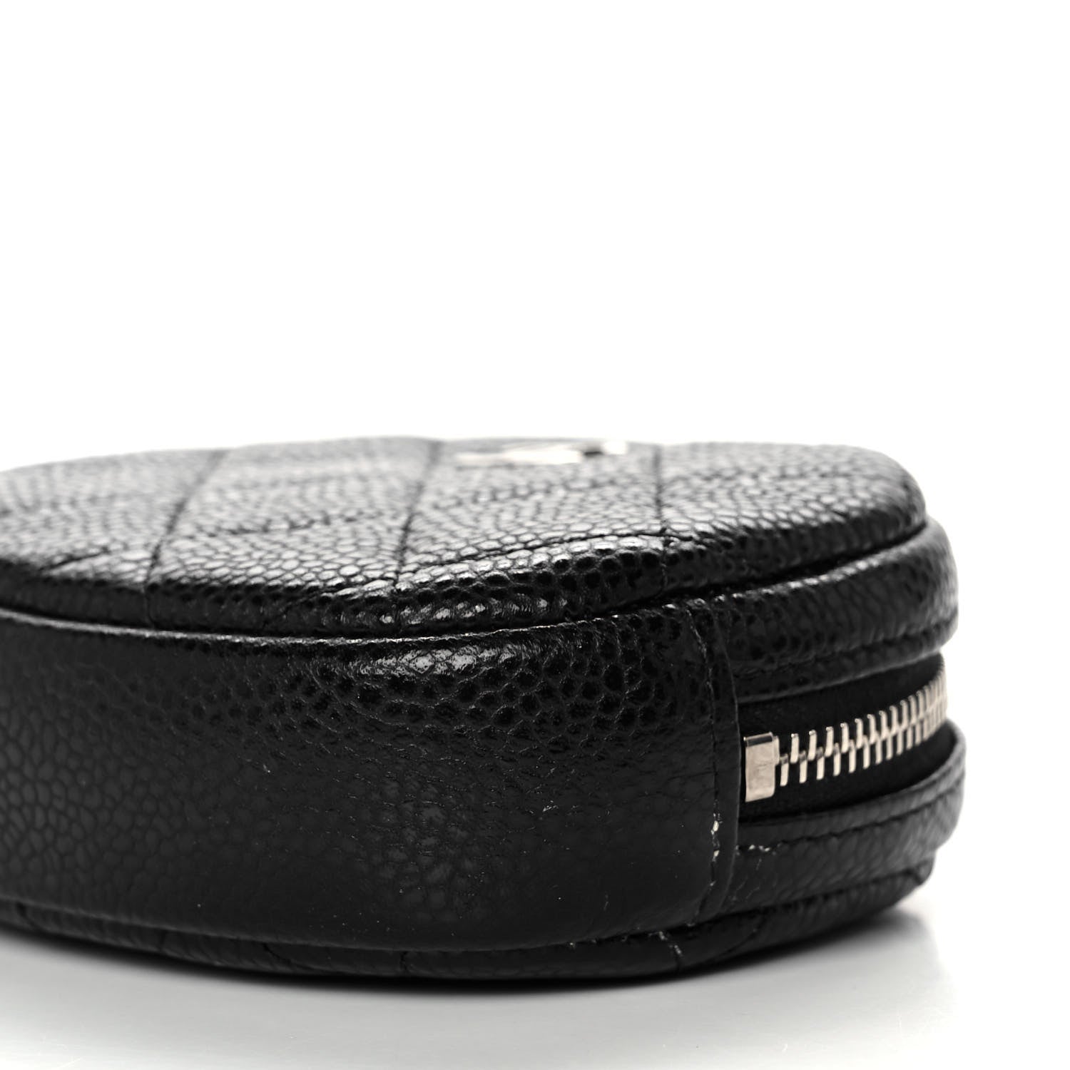 Chanel Caviar Quilted Zip Around Classic Coin Purse Black 9 of 10