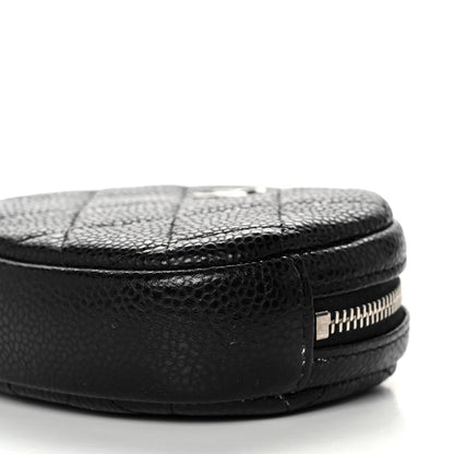 Chanel Caviar Quilted Zip Around Classic Coin Purse Black 9 of 10