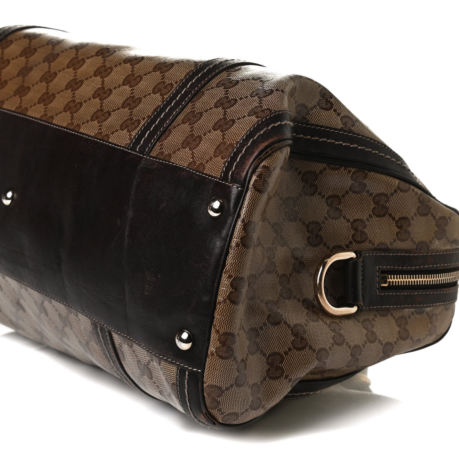 Gucci Crystal Monogram Large Duchessa Boston Dark Brown 10 of 19