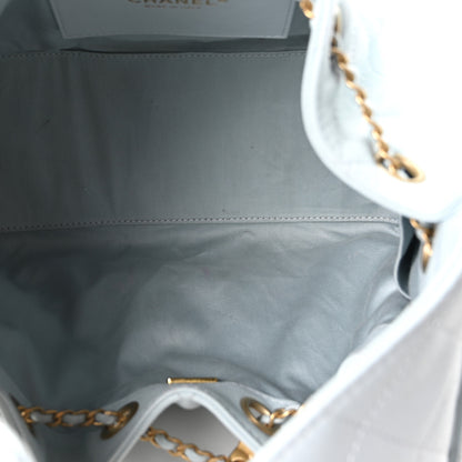 Chanel Caviar Quilted Small Chanel 25 Handbag Light Blue 5 of 10