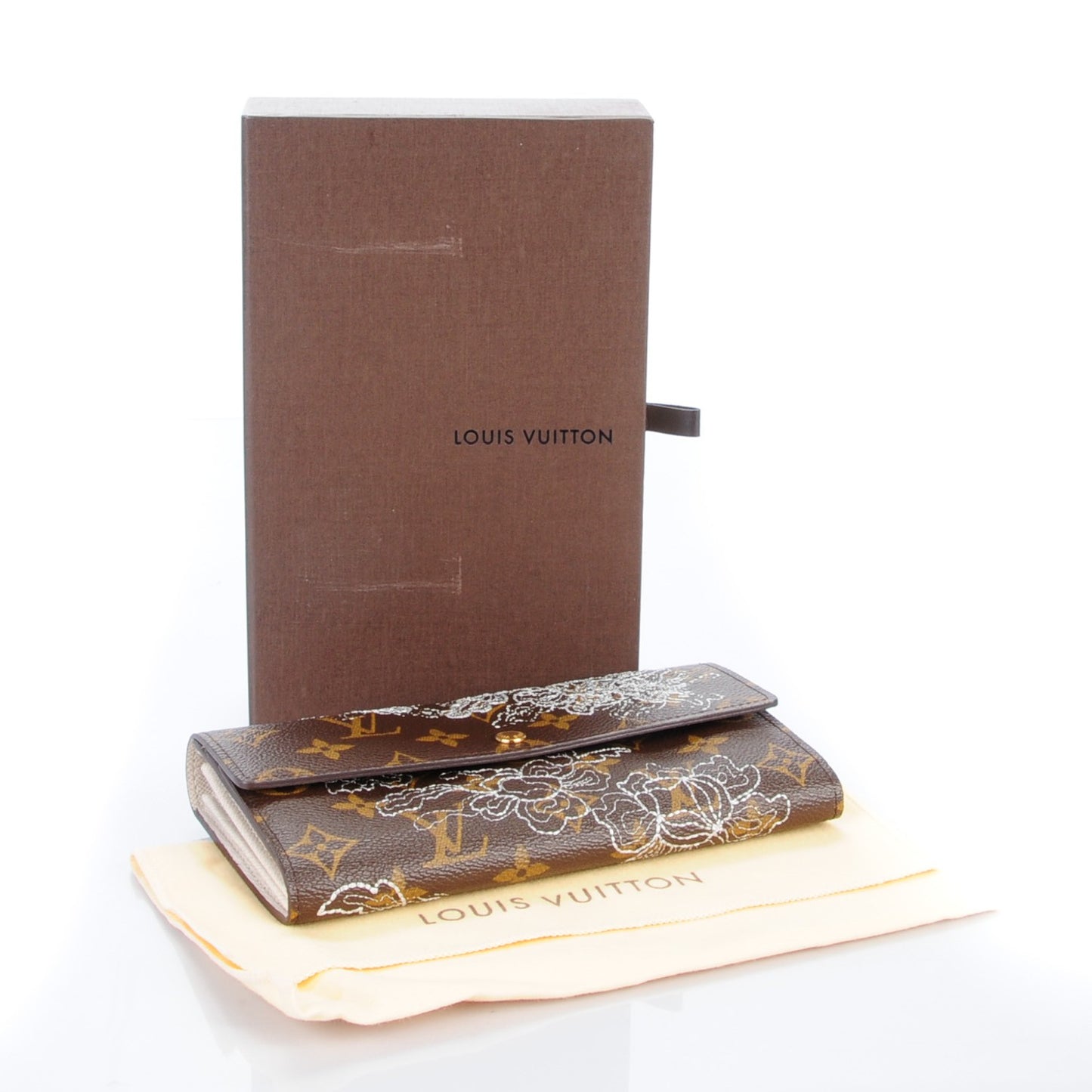 Monogram Dentelle Sarah Wallet Silver