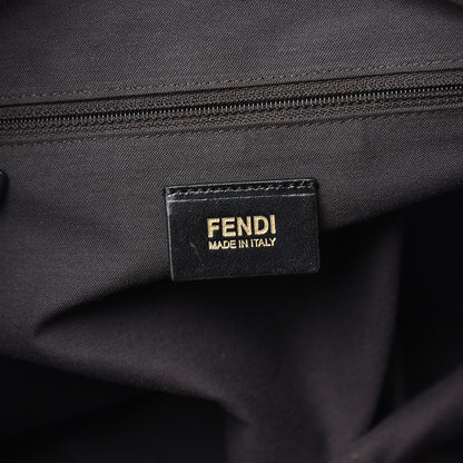 Fendi Zucchino Spalmati Vitello Medium Chiusura Tote Black 6 of 12