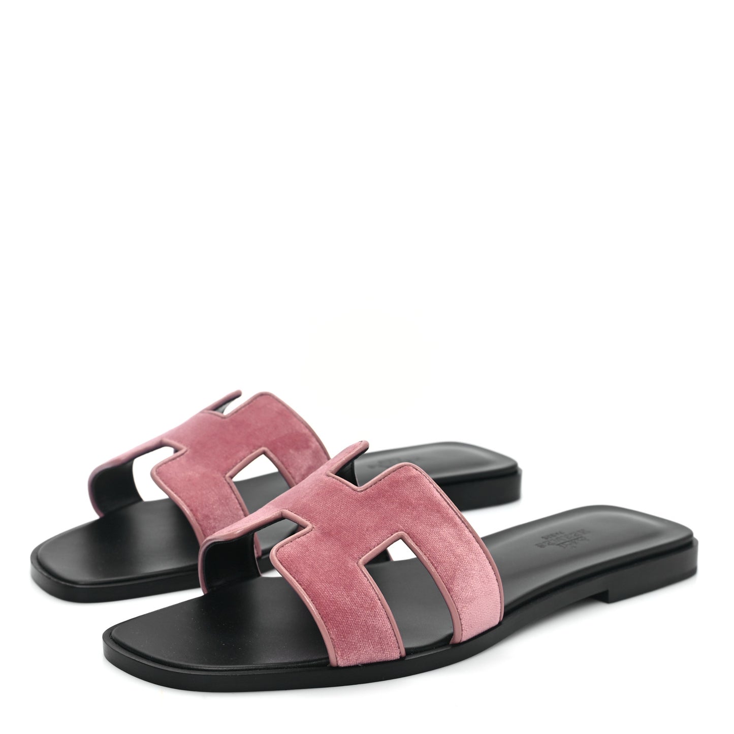 Velvet Nappa Oran Sandals 38.5 Bois de Rose