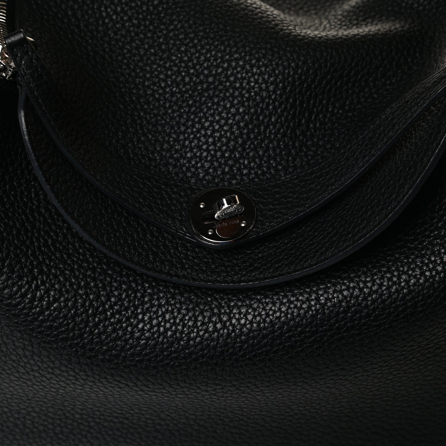 Hermes Taurillon Clemence Lindy 30 Black 10 of 15