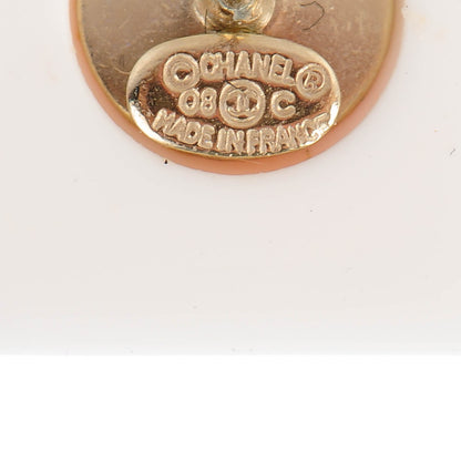 Chanel Resin Crystal Geometric Square CC Earrings Pink 5 of 6