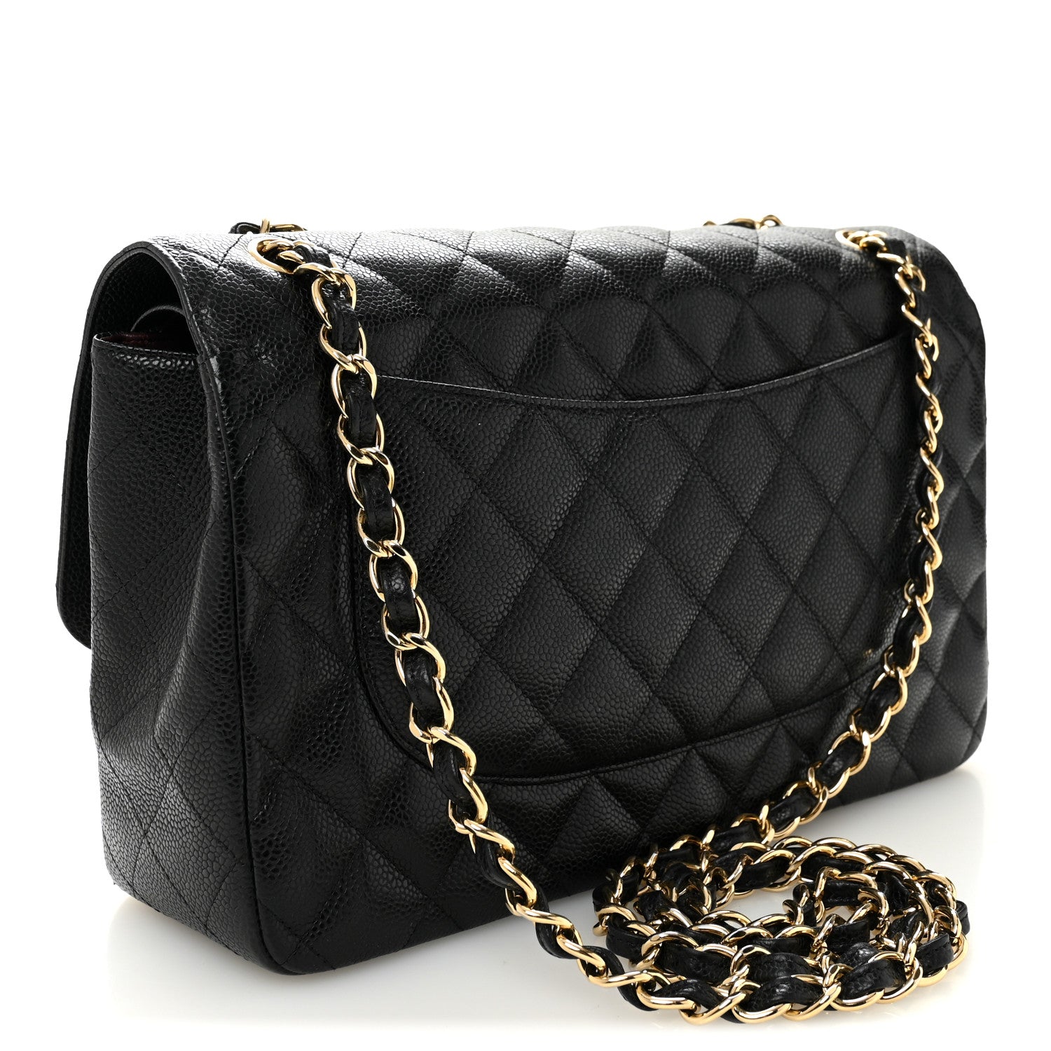 Chanel Caviar Quilted Jumbo Double Flap Black 3 of 10