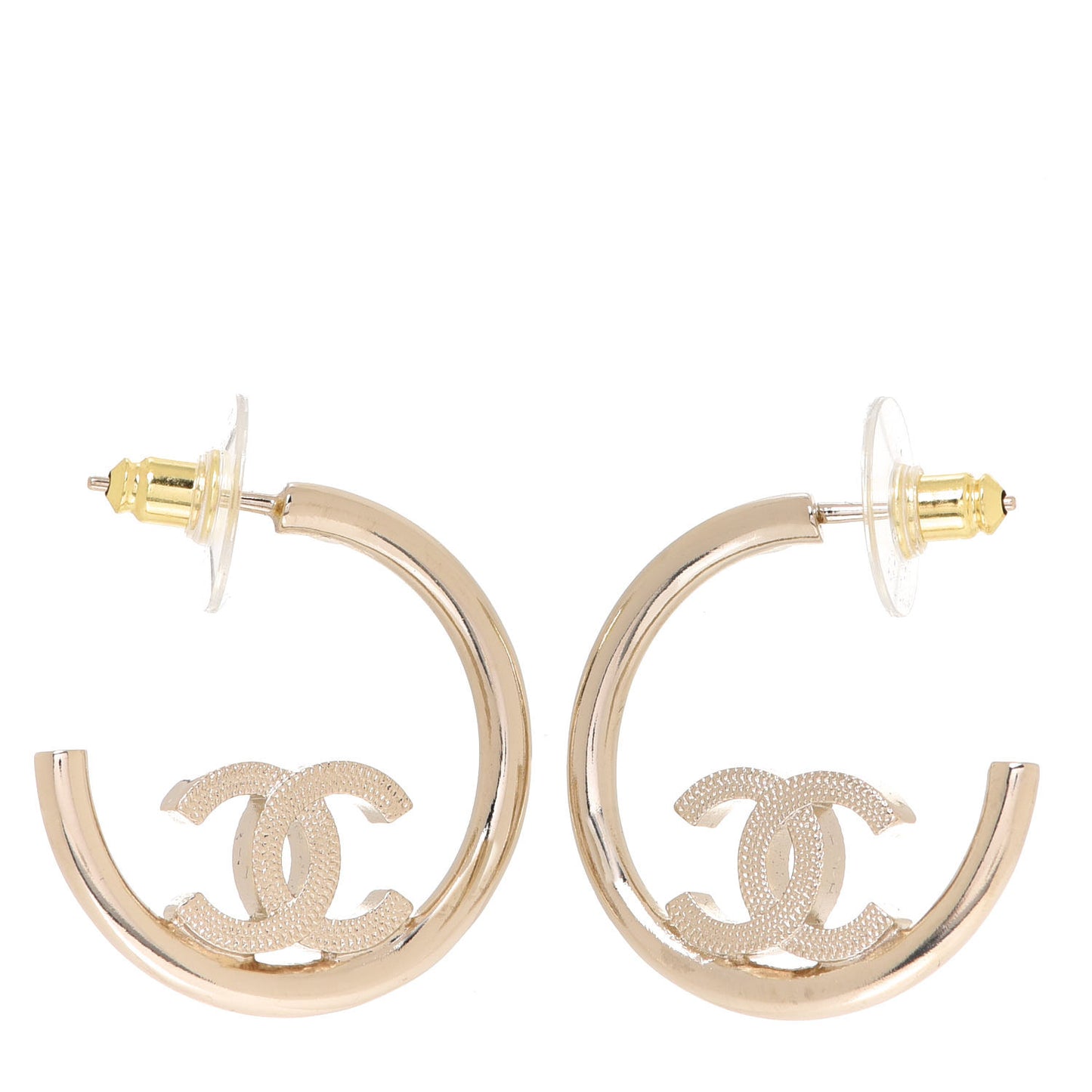 CC Hoop Earrings Gold