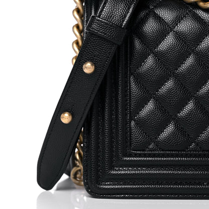Chanel Caviar Quilted Medium Boy Flap Black 8 of 15