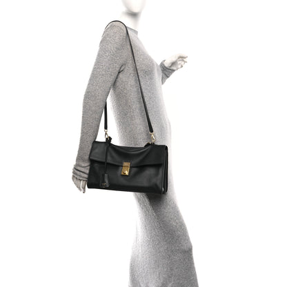Prada Calfskin Medium Soft Sound Shoulder Bag Black 2 of 10