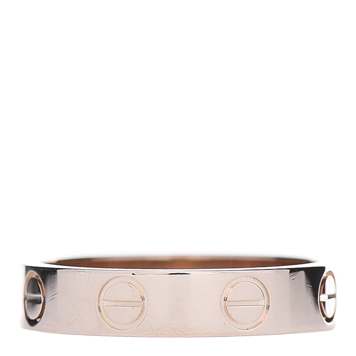 18K Pink Gold 3.5mm LOVE Wedding Band Ring 48 4.5