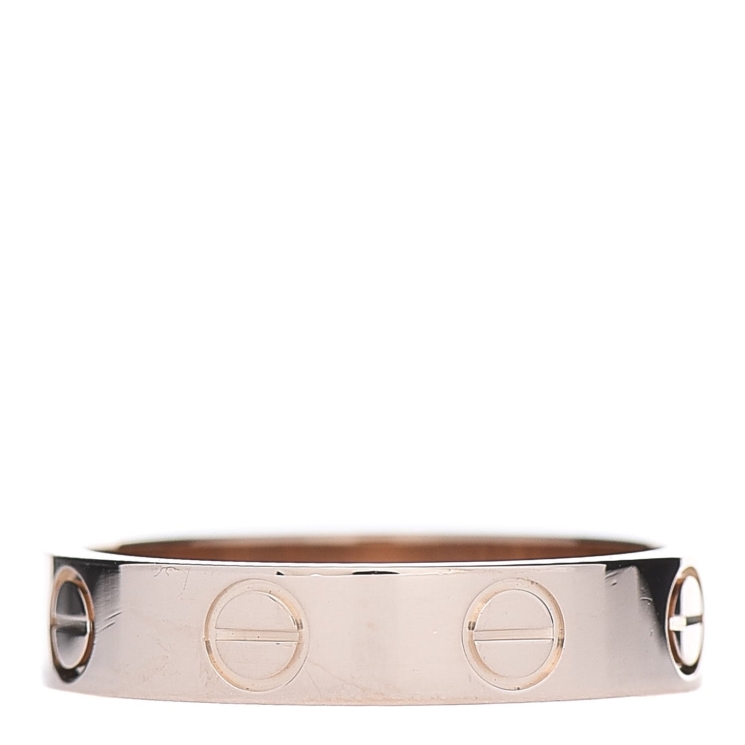 Cartier 18K Pink Gold 3.5mm LOVE Wedding Band Ring 48 4.5 3 of 5