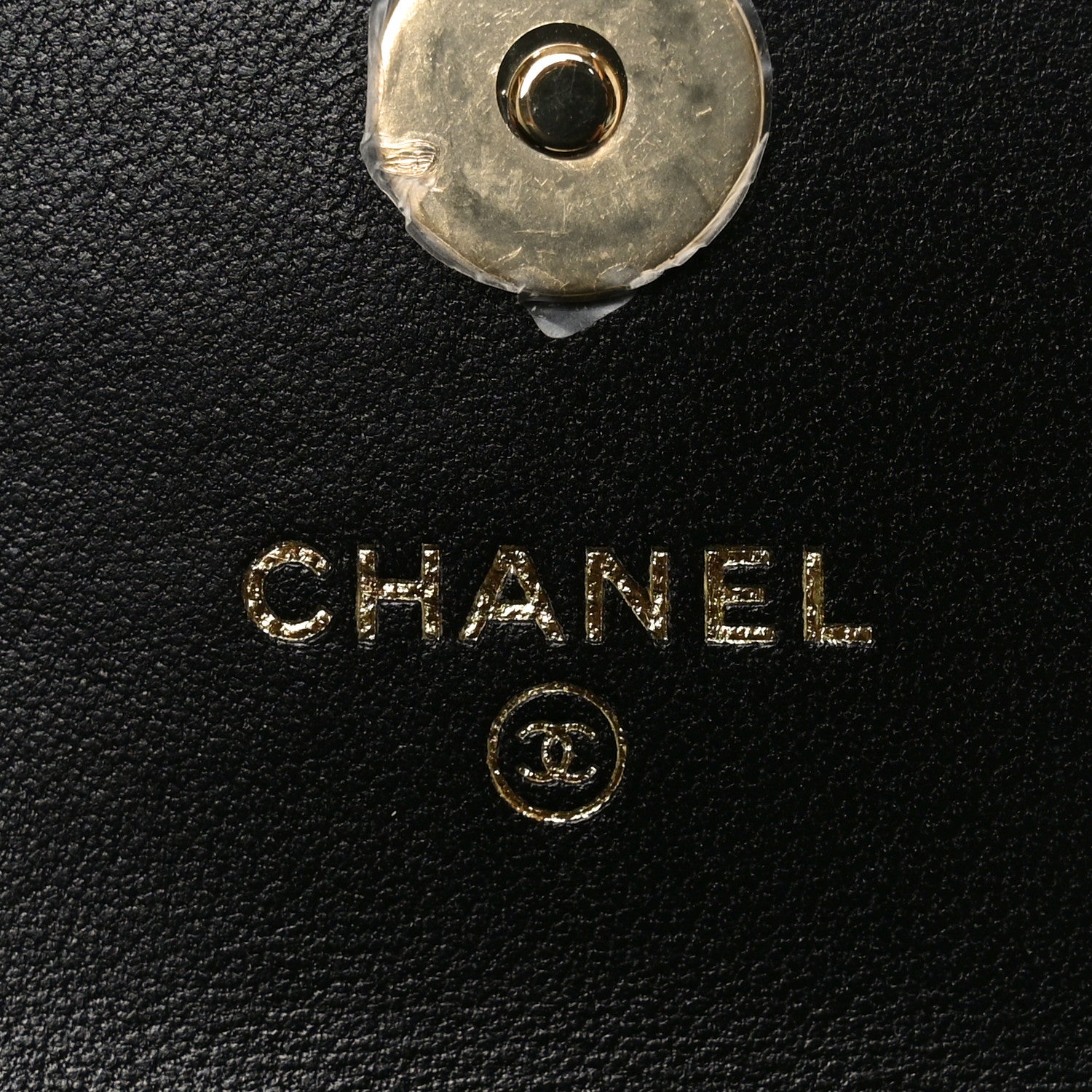 Chanel Lambskin Quilted CC Hook Card Holder Black 5 of 11