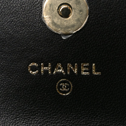 Chanel Lambskin Quilted CC Hook Card Holder Black 5 of 11