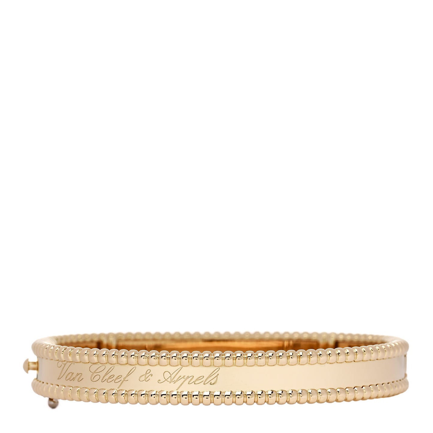 18K Yellow Gold Perlee Signature Bangle Bracelet S