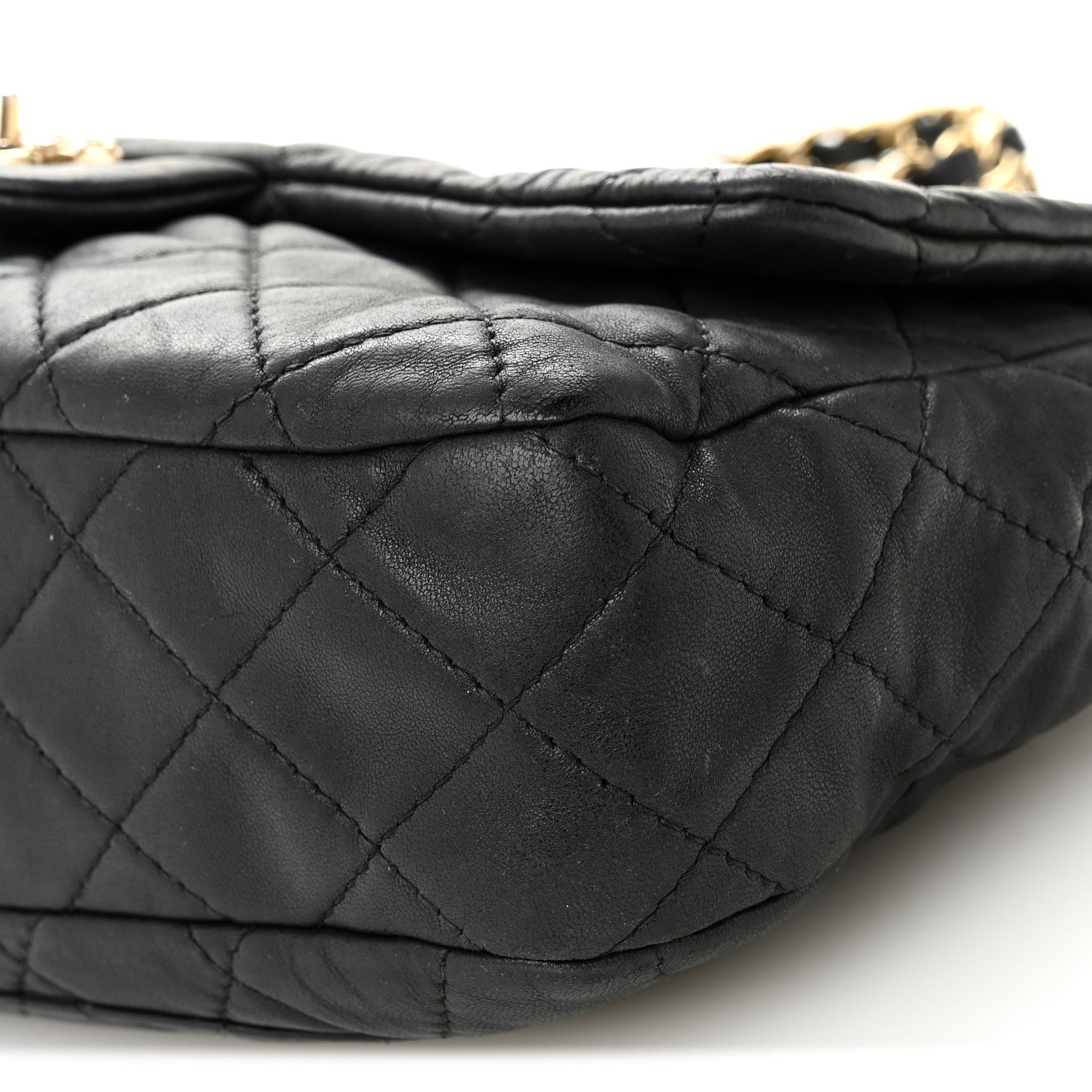 Chanel Lambskin Quilted Medium Precious Jewel Single Flap Black 9 of 13