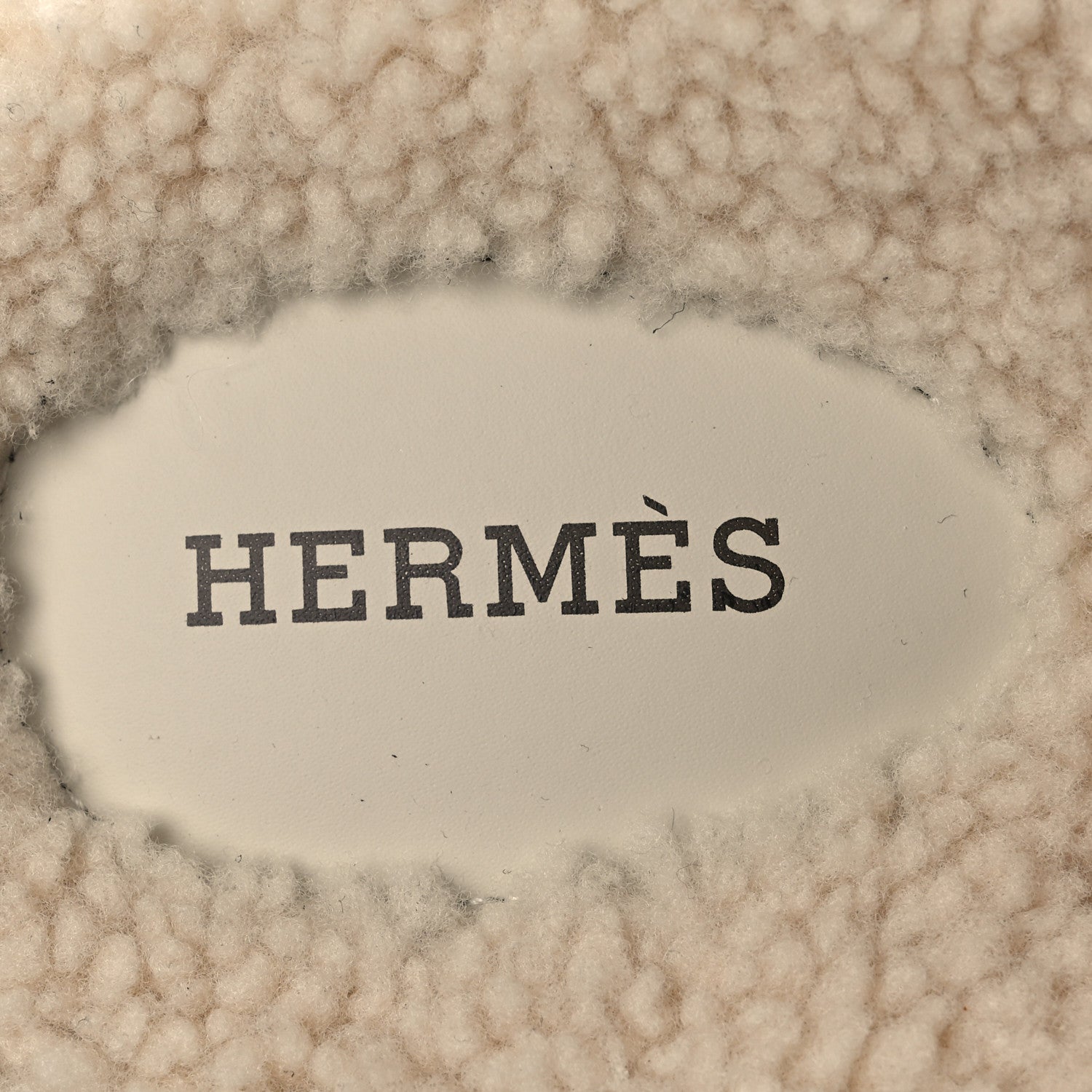 Hermes Suede Goatskin Woolskin Womens Chypre Sandals 38.5 Marron Ebene 9 of 10