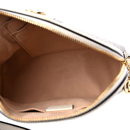 Gucci GG Supreme Monogram Textured Dollar Calfskin Web Small Ophidia Dome Shoulder Bag Beige Ebony Mystic White 5 of 11