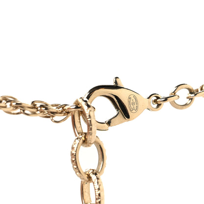 Chanel Pearl CC Round Pendant Necklace Gold 4 of 4