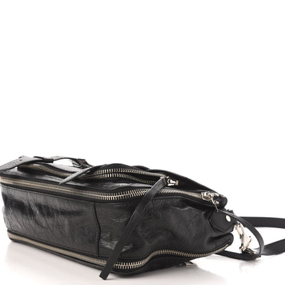 Proenza Schouler Lambskin Medium PS1 Plus Zip Satchel Black 10 of 12