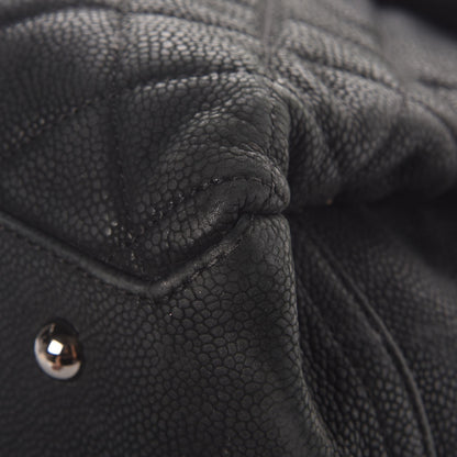 Chanel Iridescent Caviar Medium Lady Pearly Flap Black 8 of 13