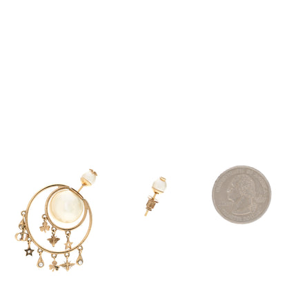 Christian Dior Pearl Mise En Dior Tribal Hoop Earrings 2 of 4