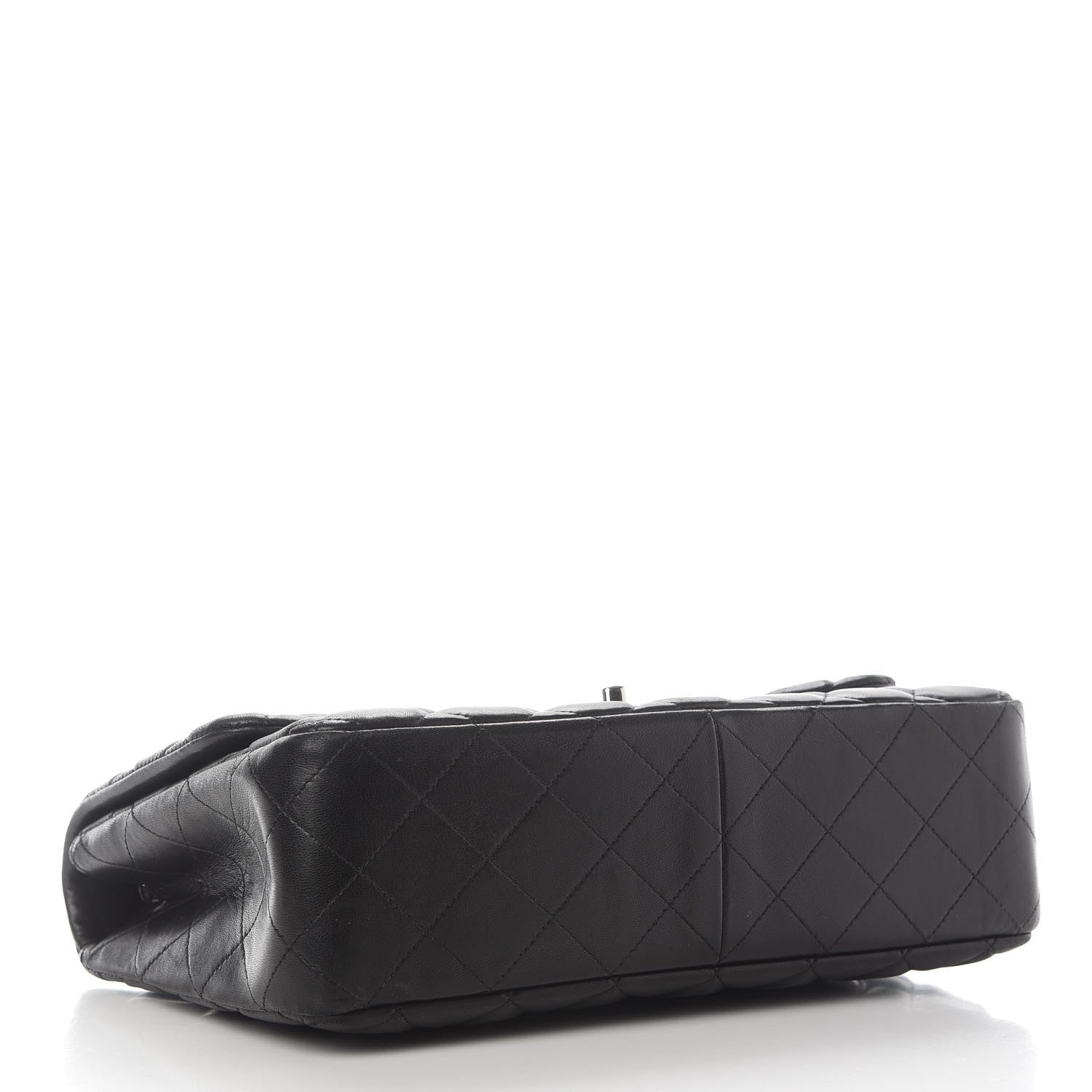 Chanel Lambskin Quilted Jumbo Single Flap Black 3 of 10